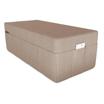 Image de POKAR Housse pour matelas pliable en 3 parties Matelas pliable Matelas d'invité Lit de camp Lit pliant, Taille:Housse 140 x 195, Couleur:Beige