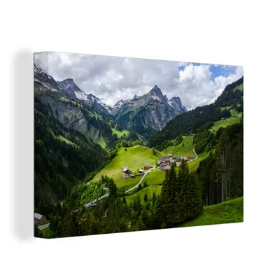 Produktbild von OneMillionCanvasses® - Leinwandbilder - 150x100 cm, Berge in Österreich, Wandbilder Kunstdruck Wanddekoration