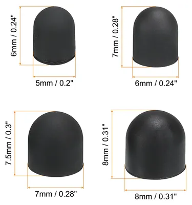 Produktbild von 20 Stš¹ck Stylus Stiftspitzen Leitf?hig Silikon Gummi Kapazitiv Touchscreen Stifte Spitze Weich Universal Ersatz 5/6/7/8mm