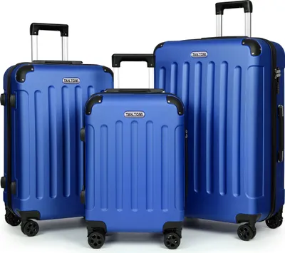 Produktbild von Mofut Kofferset 3-Tlg, M-L-XL, Reisekoffer Koffer Kofferset, Trolleys Hartschale, Trolley Handgepäck mit 4 Rollen und Zahlenschloss