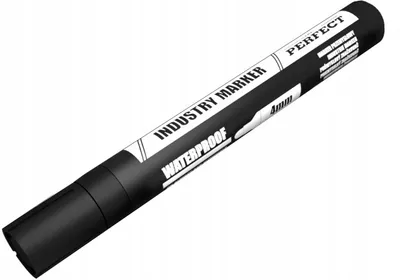 Immagine prodotto di Marcatore industriale 4 mm nero 10 pezzi Perfetto