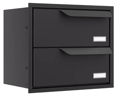 Produktbild von Einbaubriefkasten Eindhoven for Two in Schwarz