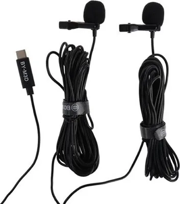 Zdjęcie produktu dla Boya Duo przypinany mikrofon lavalier BY-M3D dla USB-C