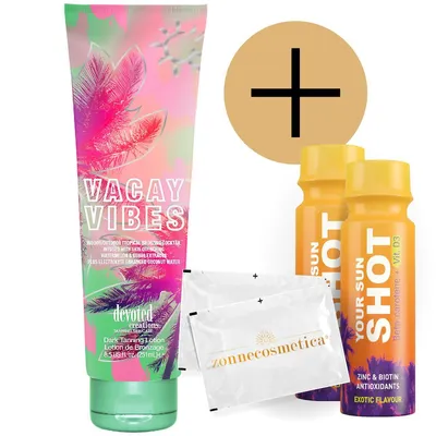 Produktbild von Devoted Creations - Vacay Vibes + 2 Your Sun Shots + 2 Erfrischungstücher