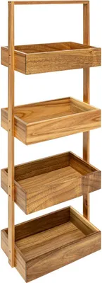 Immagine prodotto di 5five Simply Smart Regal Acacia, mit 4 Ebenen, Standregal, Akazienholz / MDF, Braun, H 88 cm, 204902