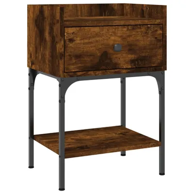 Immagine prodotto di Comodino Rovere Fumo 40,5x31x60 cm in Legno Multistrato