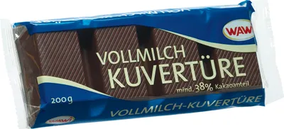 Produktbild von Wawi Kuvertüre Vollmilch 200g