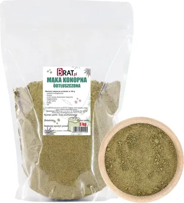 Zdjęcie produktu dla Mąka konopna odtłuszczona 1kg