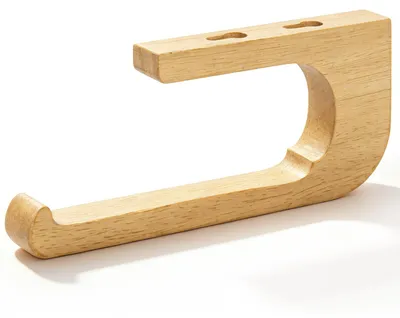 Produktbild von Toilettenpapierhalter aus Holz – kein Bohren erforderlich