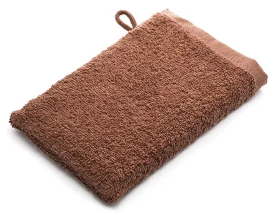 Produktbild von Klassischer Frotteewaschlappen 15x24 cm braun