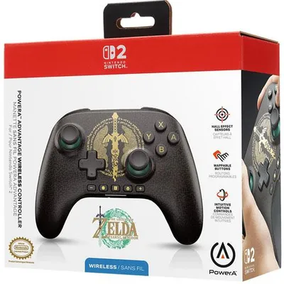 Zdjęcie produktu dla PowerA NSGP0570, Gamepad, Nintendo Switch 2, D-pad, Przycisk Home, Analogowa/Cyfrowa, Bezprzewodowy, USB Type-C