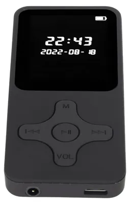 Image de Lecteur MP3/MP4 Bluetooth 5.0, ultra-fin, avec écran LCD numérique de 1,77 pouces, haut-parleur HD, radio FM, lecteur de musique HiFi portable et carte mémoire de 8 Go