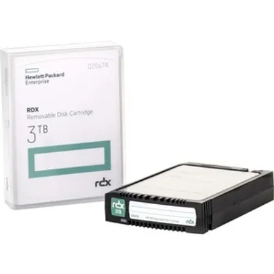 Produktbild von HPE RDX 3TB Removable Disk Cartridge, RDX-Kartusche, RDX, 3 TB, 6 TB, 5000 Durchgang/Durchgänge, 2:1