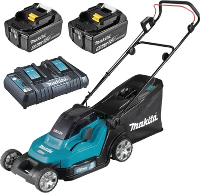 Image de Tondeuse à gazon MAKITA DLM432PT2 (2x18V) 43cm (2x5Ah)
