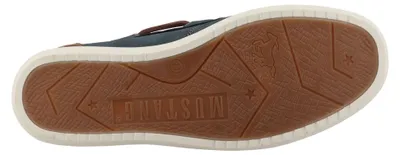 Produktbild von Mustang Herren Mokassin Slipper mit sportlicher Laufsohle 26M0051002, Größe:46 EU, Farbe:Blau