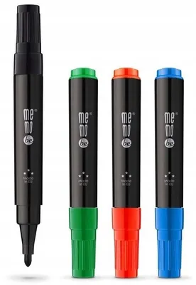 Obrázok produktu pre Permanentný popisovač Memobe - okrúhly hrot, 4 farby