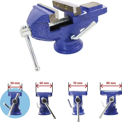Produktbild von Bituxx Schraubstock Tischschraubstock Drehbar 360 Grad 50 mm MS-19691