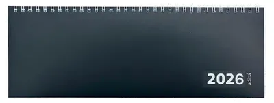 Produktbild von 2026 ADINA Tischquerkalender 1W/1S schwarz Tischkalender 30x10cm