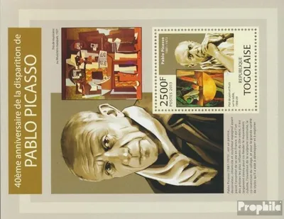 Produktbild von Briefmarken Togo 2013 Mi Block 816 (kompl. Ausgabe) postfrisch Pablo Picasso (40. Todestag)