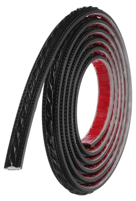 Produktbild von Selbstklebende Zierleiste für Wände Flexibles PVC Schwarz