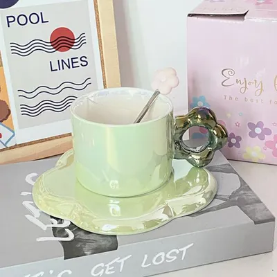 Produktbild von 360Home Kaffeetasse Tasse Keramikbecher Geschenkidee Grün