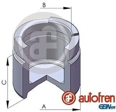 Produktbild von AUTOFREN SEINSA Bremssattel-Kolben für OPEL Omega B Limousine (V94) 54mm Stahl