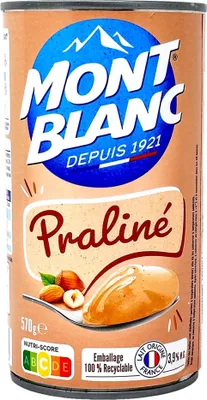 Produktbild von Mont Blanc Praliné Nougat Dessertcreme – Süßes Genusserlebnis für jeden Tag 570 Gr.