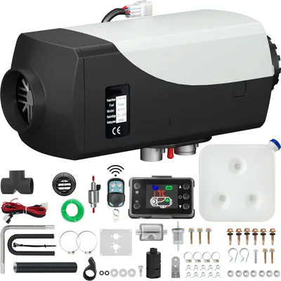 Obrázok produktu pre SucceBuy 12 V 8 kW naftový ohrievač vzduchu s LCD spínačom a diaľkovým ovládaním, naftový parkovací ohrievač pre rôzne naftové vozidlá - čierny