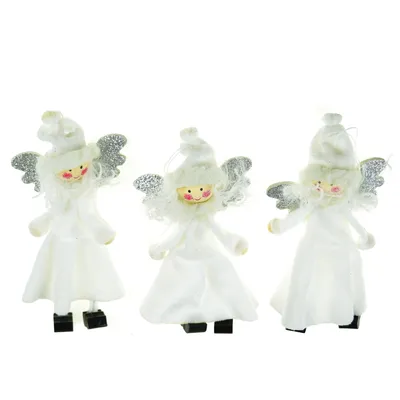 Obrázok produktu pre Anjeli s čiapkou 3 ks, 10 cm