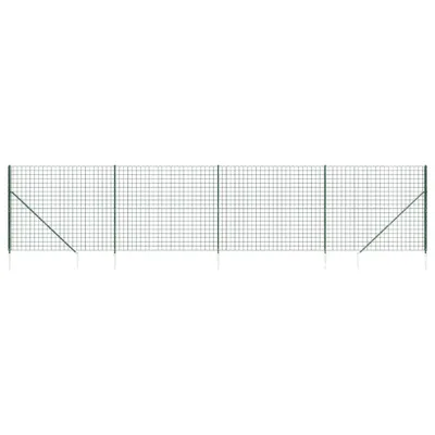 Immagine prodotto di vidaXL Recinzione in rete metallica con prese a terra verde 2,2x10 m