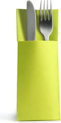 Produktbild von 50 Airlaid Besteckservietten Bestecktaschen kiwi
