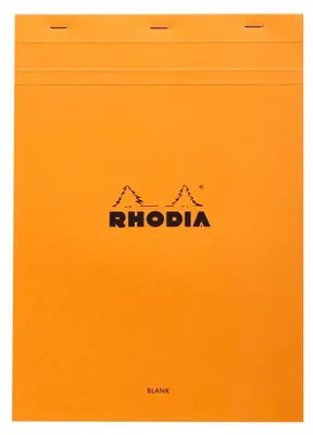 Produktbild von Rhodia Notizblock A4 geh blanko 80Bl