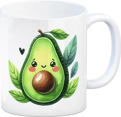 Produktbild von Lächelnde Avocado Kaffeebecher