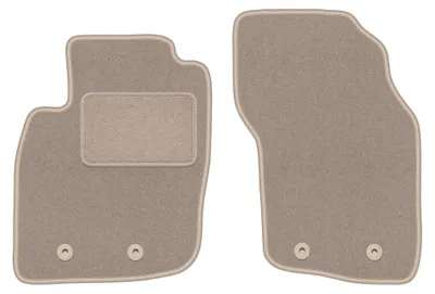 Produktbild von Velours-Fußmatten Vorne für Volvo V40 I 1995-2004 (Kombi) – 2-tlg, Beige, passgenau – Wielganizator LUX