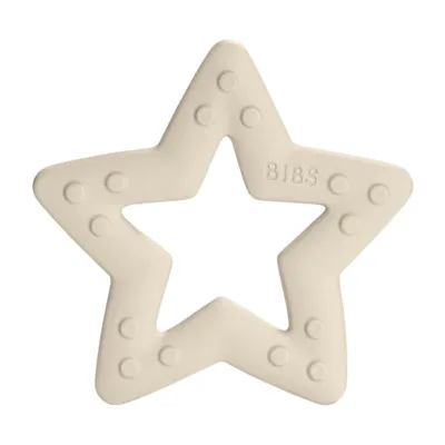 Obrázok produktu pre BIBS Baby Biting Star Ivory - silikónové hryzátko - biele