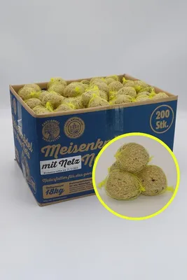 Produktbild von Futterbauer ca. 200 x 90 gramm Meisenknödel (18kg) MIT NETZ Meisenfutter Spitzenqualität!