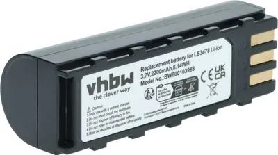 Produktbild von vhbw Akku Ersatz für Leuze 50120448 für Barcodescanner POS (2200 mAh, 3,7 V, Li-Ion)