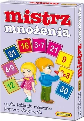 Zdjęcie produktu dla ADAMIGO PL Mistrz mnożenia - gra edukacyjna 04676