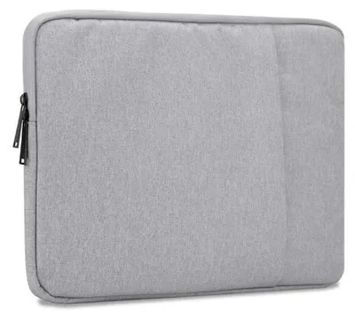 Produktbild von Cadorabo Laptop / Tablet Schutz Tasche 15.6 Zoll in Grau Laptoptasche Notebook Computer Stoff Samt-Innenfutter