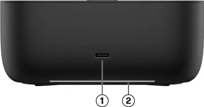 Produktbild von HP USB-C 100 W G6 Dockingstation, Kabelgebunden, USB 3.2 Gen 2 (3.1 Gen 2) Type-C, 100 W, 25000 Mbit/s, Schwarz, Jet black