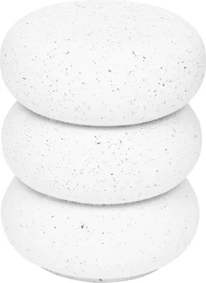 Produktbild von Beistelltisch "stoneto" weiß 43x35x35cm - Atmosphera créateur d'intérieur