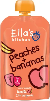 Imagen del producto de Puré de pera y plátano de Ellas Kitchen