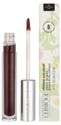 Produktbild von Clinique Pop Plush Creamy Lip Glos, Bordeaux, Black Honey Pop, Färbung, Frauen, Flasche, 6 ml