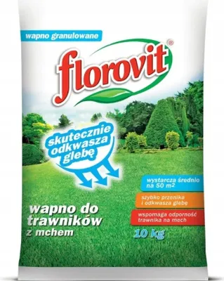 Zdjęcie produktu dla Florovit wapno do trawników z mchem worek 10kg