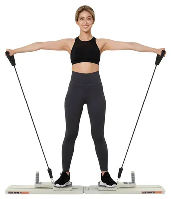 Obrázok produktu pre Tréningová doska na posilňovanie brucha – Multifunkčná – Na posilňovanie brucha a stabilizačných svalov – Prenosné fitness zariadenie – Posilňovanie svalstva doma – Biela