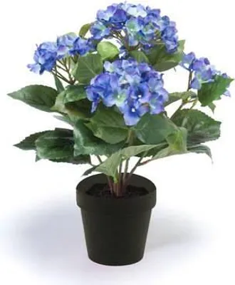 Produktbild von artplants.de Kunstblume Hortensie IDOIA, blau, 35cm - Kunsthortensie