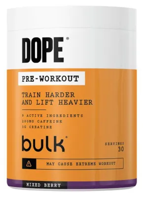 Produktbild von Bulk Dope Pre-Workout (30 serv) Mixed Berry - Pre-Workout - Pre-Workout Booster