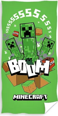 Obrázek produktu pro Dětská osuška Minecraft Creeper Boom