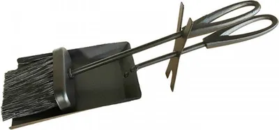 Produktbild von Ständer für Kaminzubehör, schwarz, Stahlkonstruktion, 15x5x39 cm