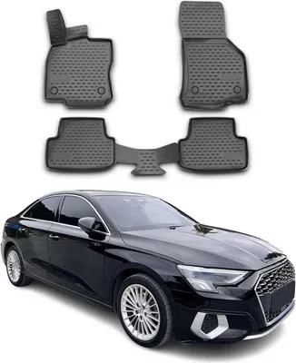 Immagine prodotto di OMAC Gummimatten Fußmatten für Audi A3 2021-2025 TPE Automatten Schwarz 4x